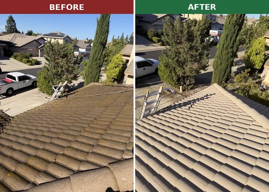 Roof Cleaning in Roseville, CA